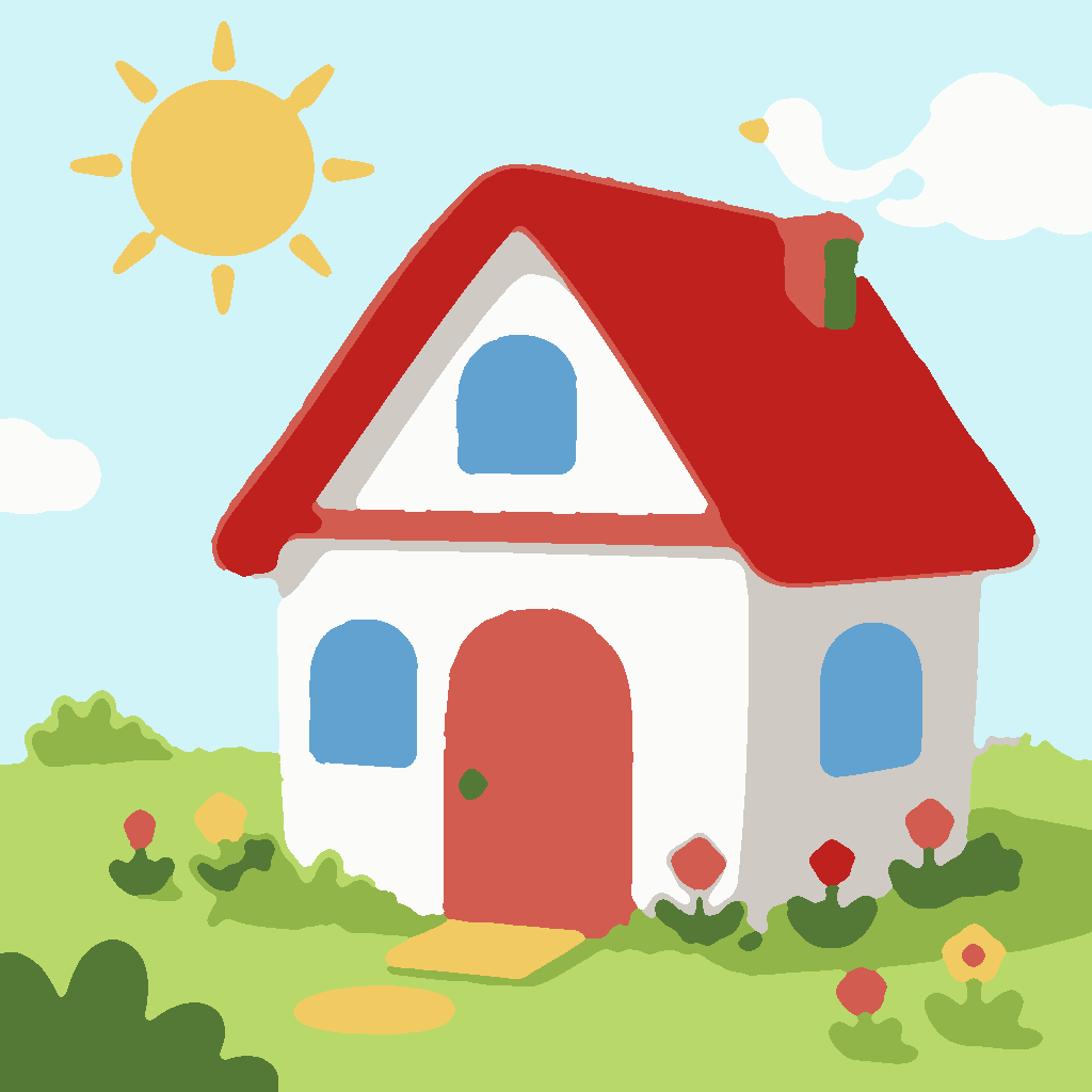 Kleine Huisje met Vogel afbeelding 3