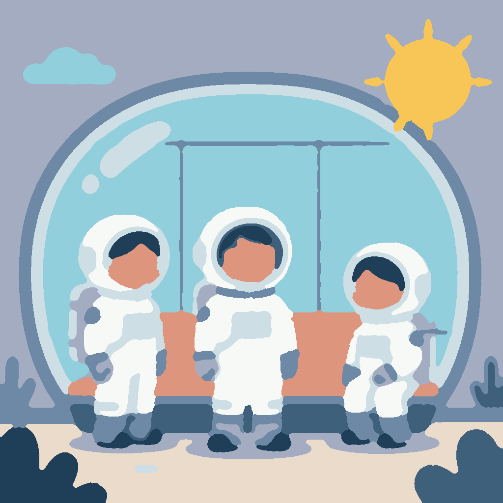 Ruimtestation en Zon afbeelding 3