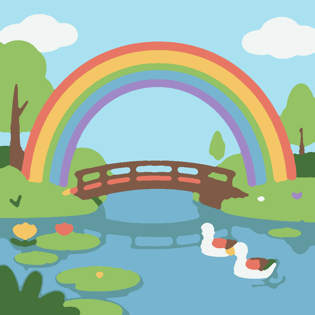 Regenboog over Rivier afbeelding 3