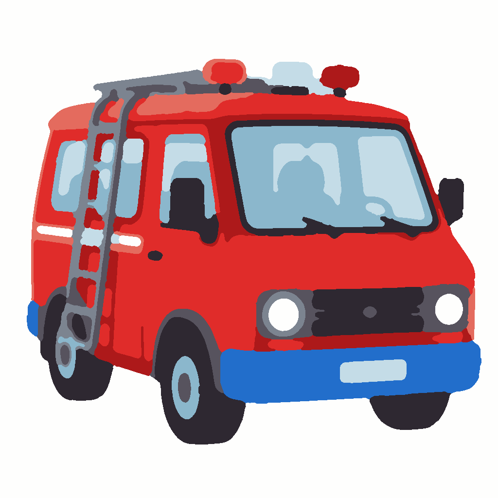 Kleurrijk Brandweerauto afbeelding 3