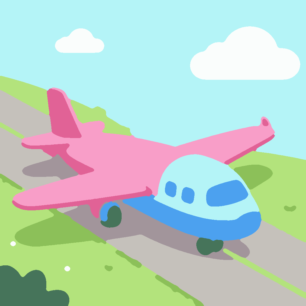 Paars Vliegtuig afbeelding 3