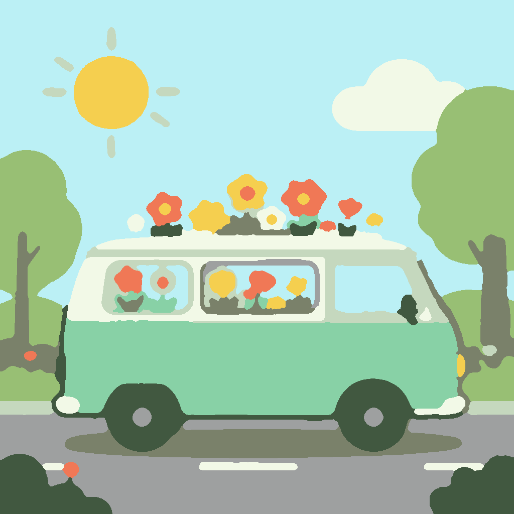 Zonnige Vrachtwagen afbeelding 3