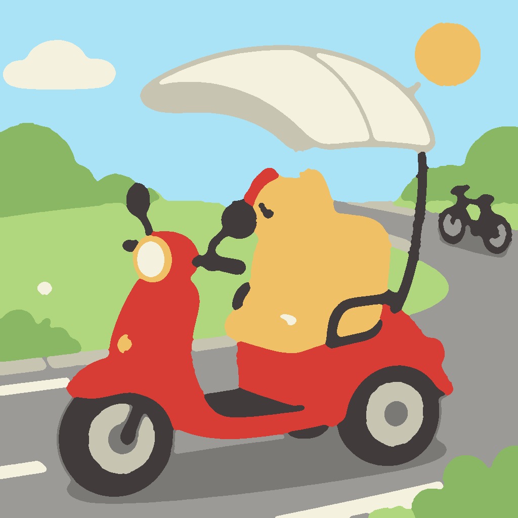 Rode Motor met Hond afbeelding 3