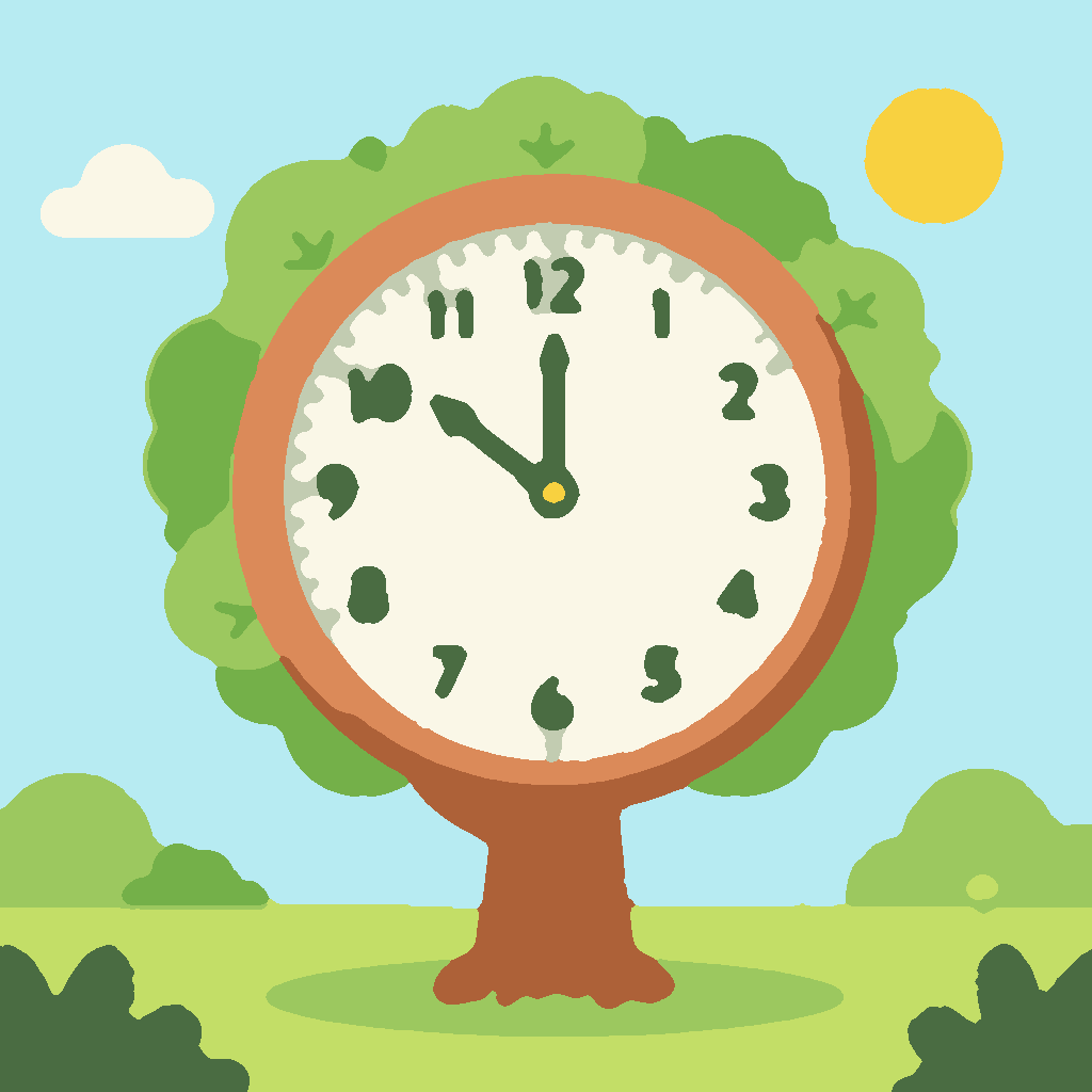 Boomklok in Kleuren afbeelding 3