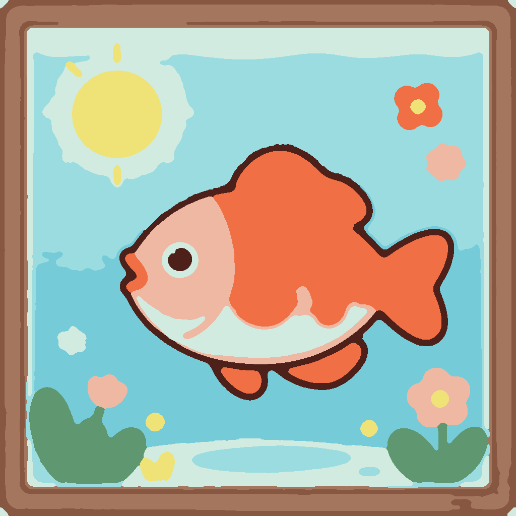 Kleurrijk Vissenpoppetje afbeelding 3