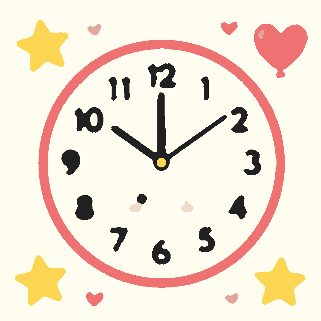 Klok met Glimlachende Gezicht afbeelding 3