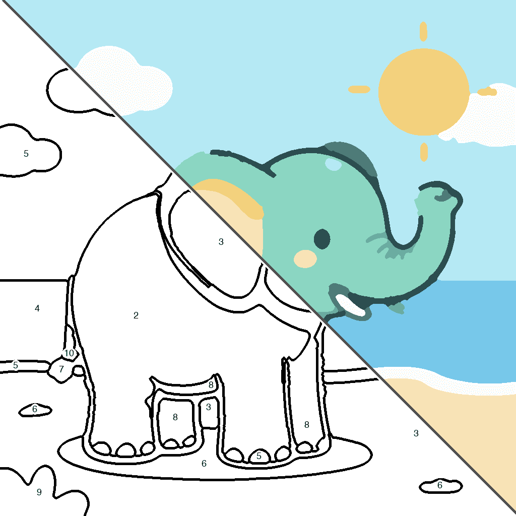 Vliegende Olifant over de Zee