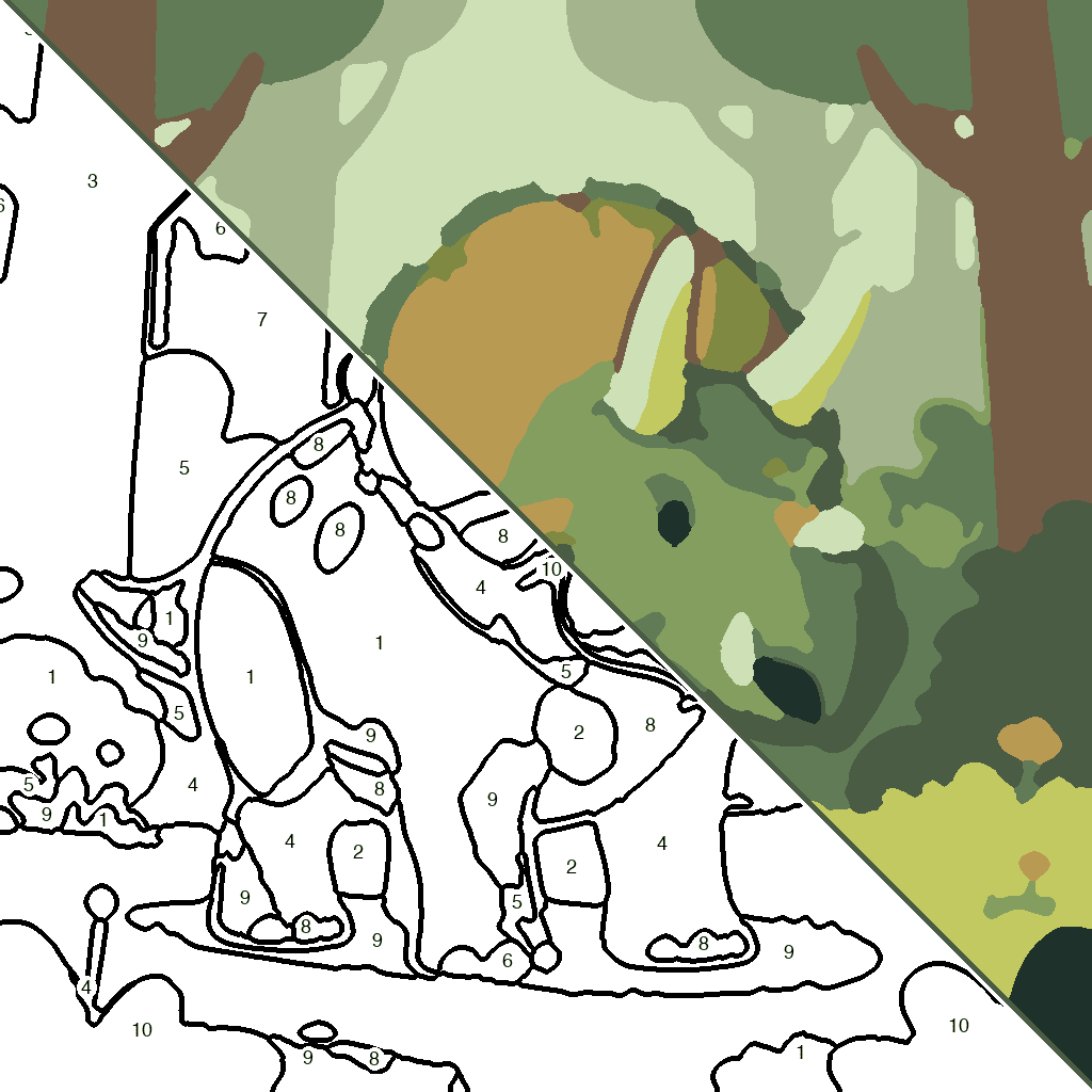 Triceratops in het Woud