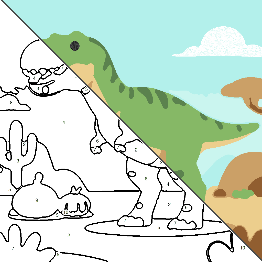 T-Rex in de Woestijn