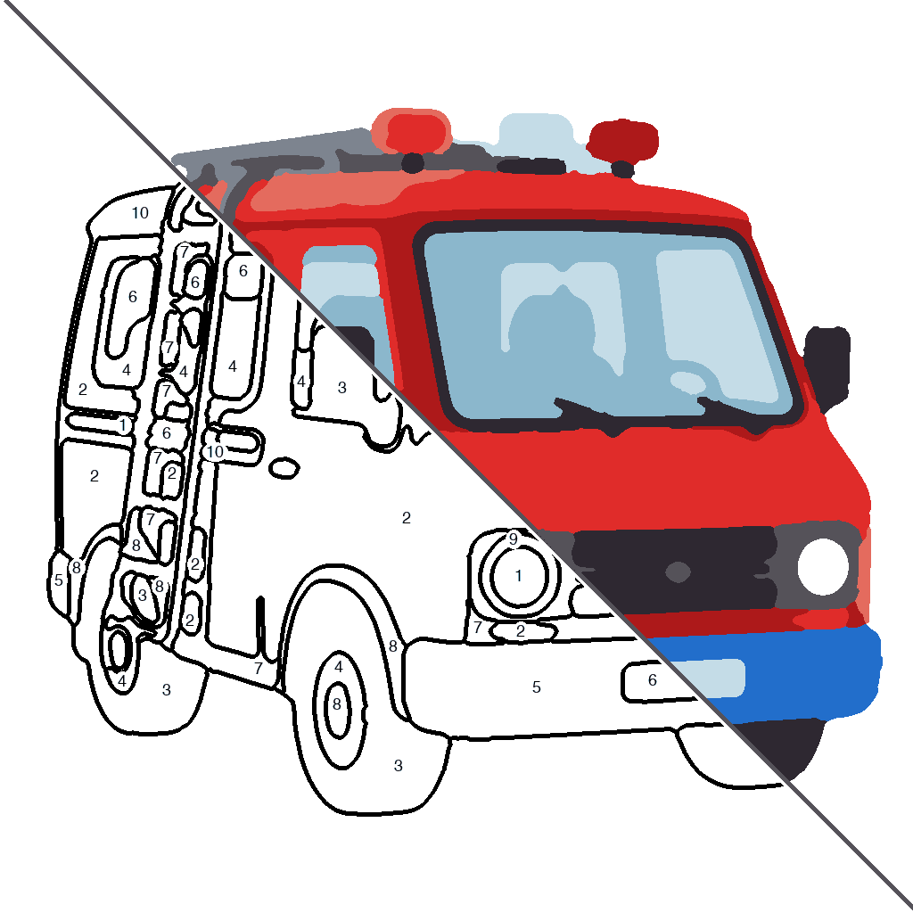 Kleurrijk Brandweerauto