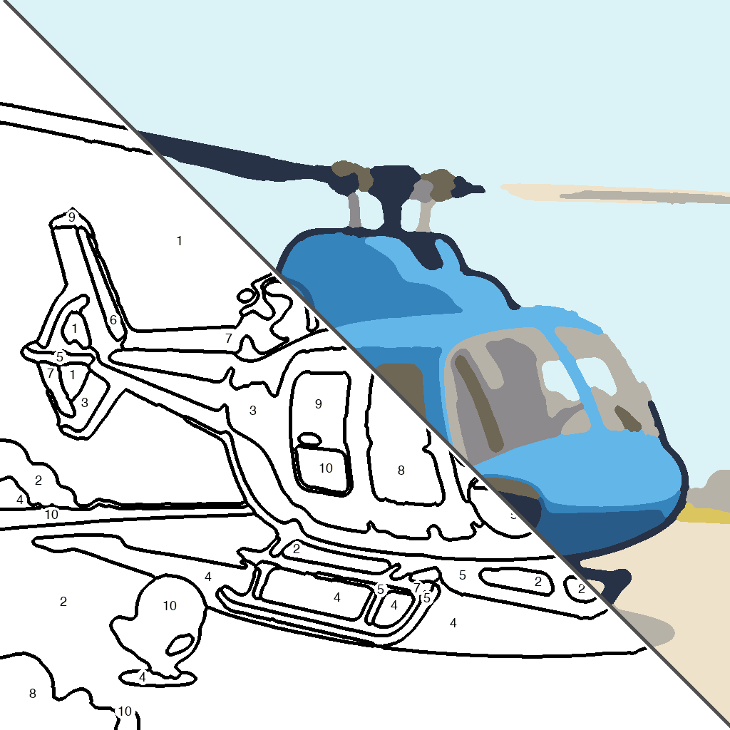 Kleurrijke Helikopter