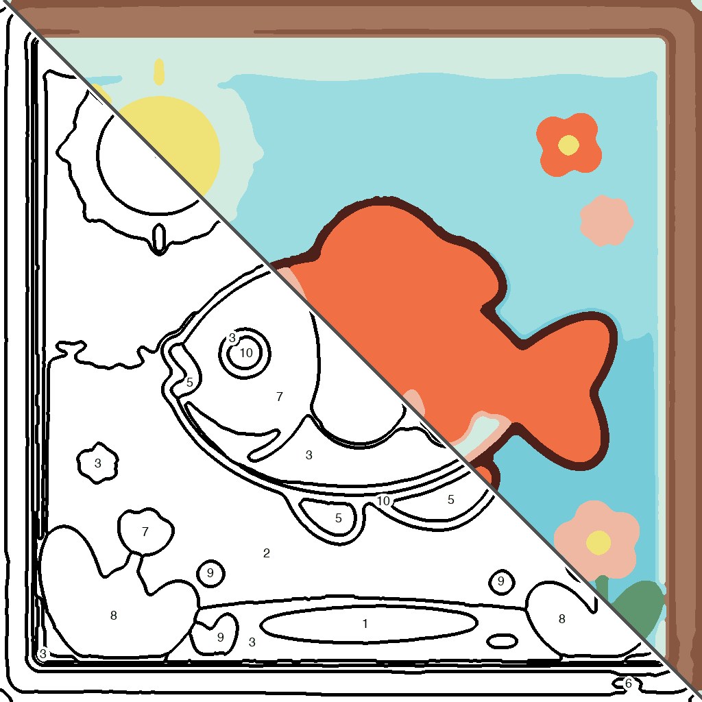 Kleurrijk Vissenpoppetje