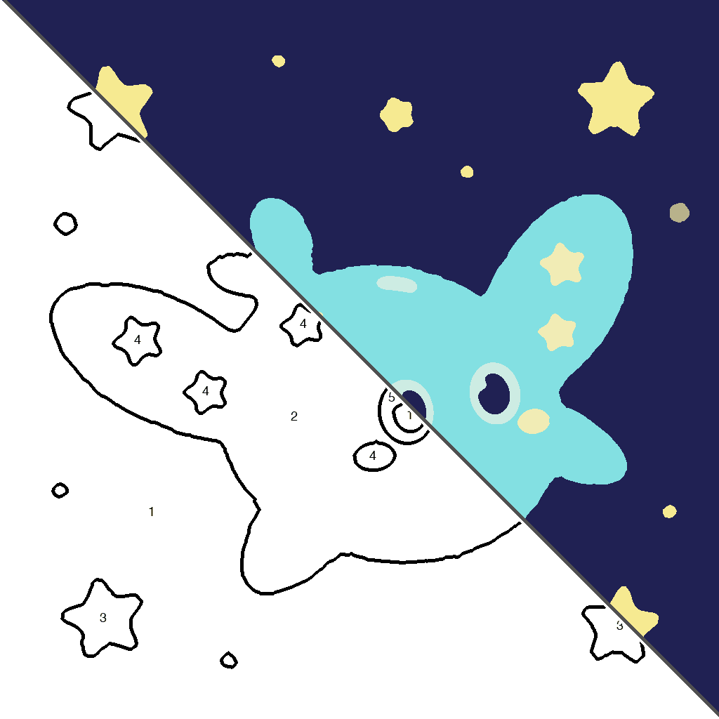 Ruimtecreatures Kleurplaat kleurplaat