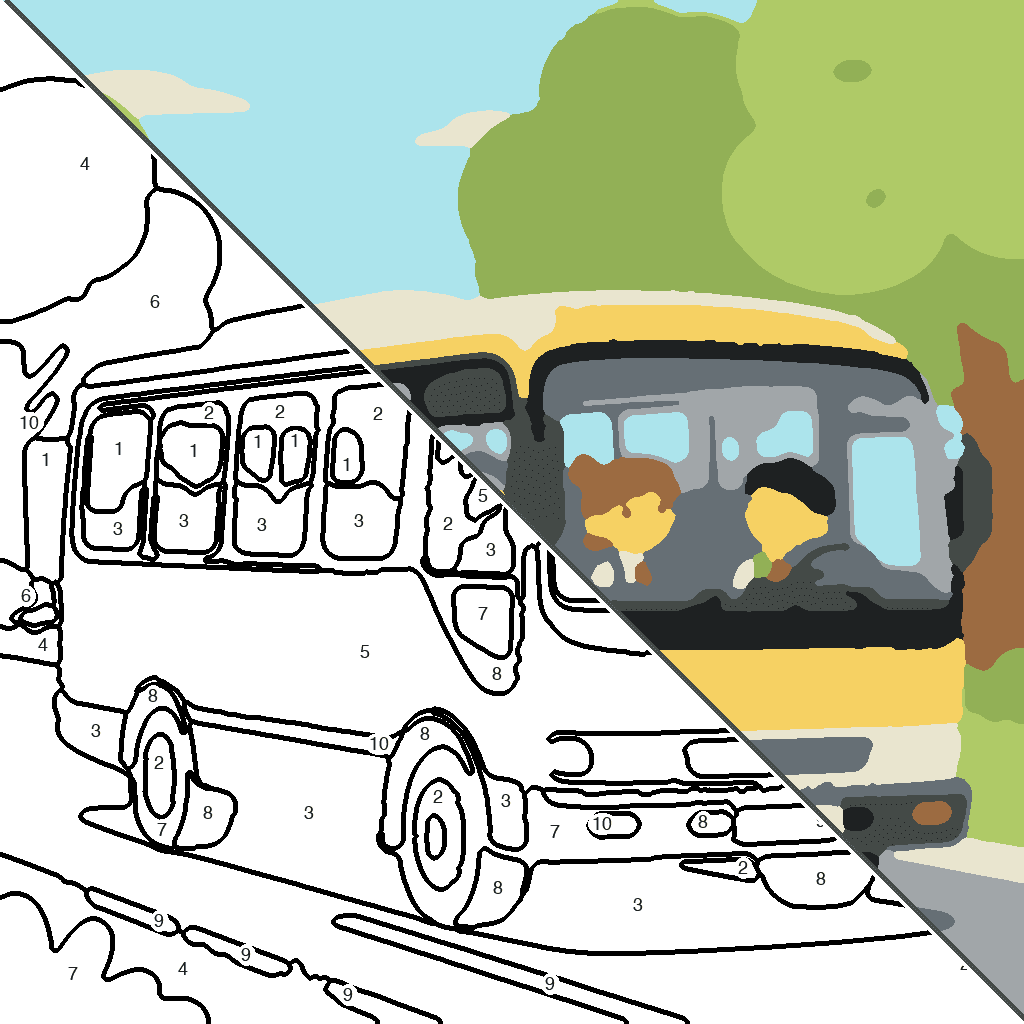 Schoolbus Kleurplaat kleurplaat