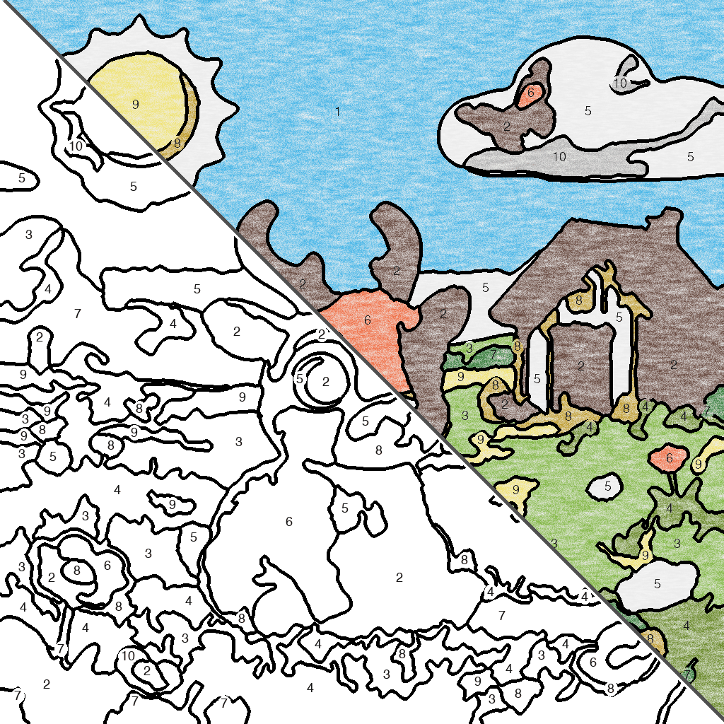 Kleurplaat Beer in de Grasvlek kleurplaat