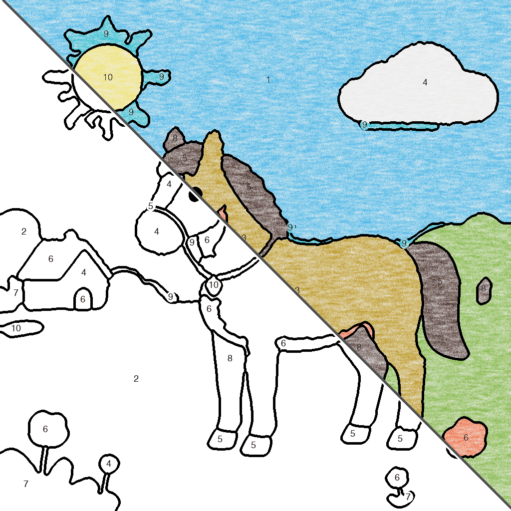 Vrolijk Paard Kleurplaat kleurplaat