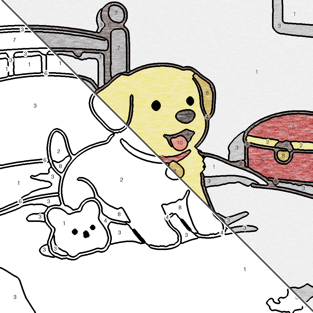 Schattige Hond Kleurplaat kleurplaat