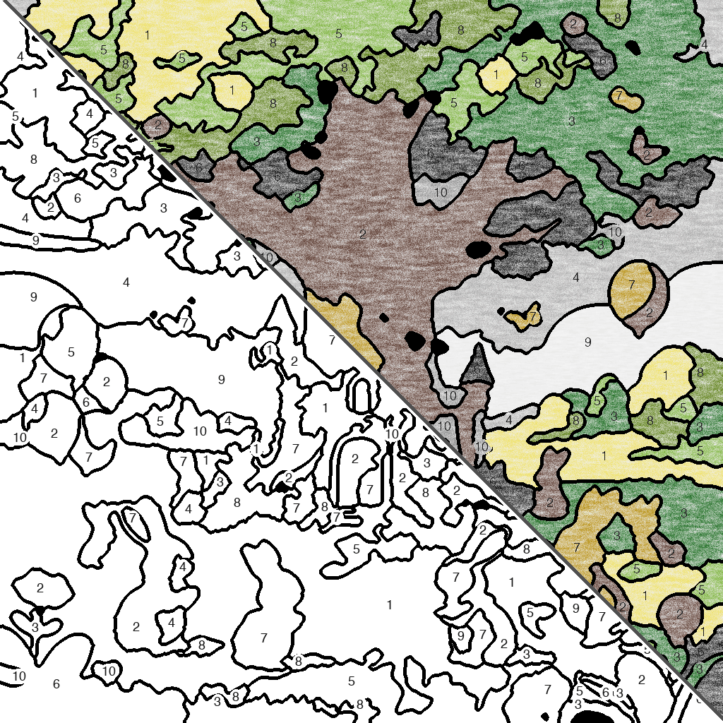 Kasteel in het Bos kleurplaat